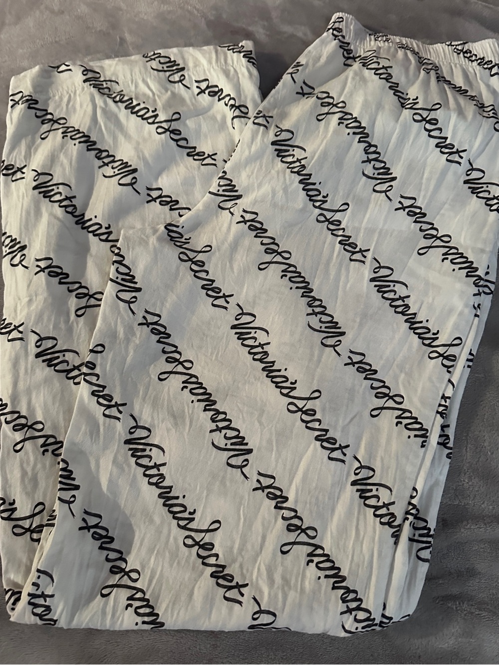 🖤🤍 Victoria’s Secret Sweet Dreams Cotton Modal Pajama Pants XS White Black 😴